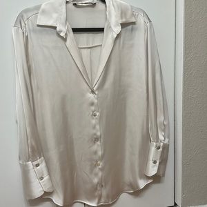ZARA NWOT satin blouse